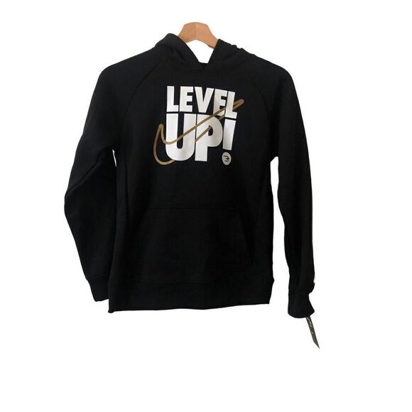 Nike Level Up Big Kids Hoodie Size Medium Black - Picture 1 of 6